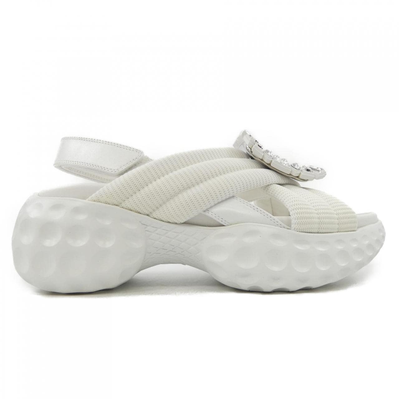 ロジェヴィヴィエ ROGER VIVIER ヴィヴランライトストラスバックル サンダル