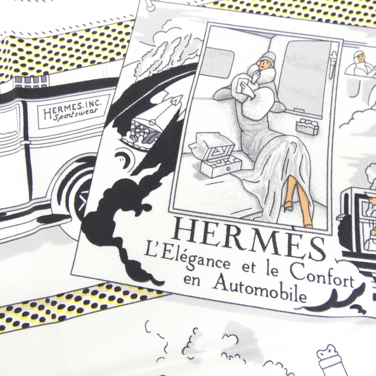 エルメス CONFORT EN AUTOMOBILE 981902S スカーフ