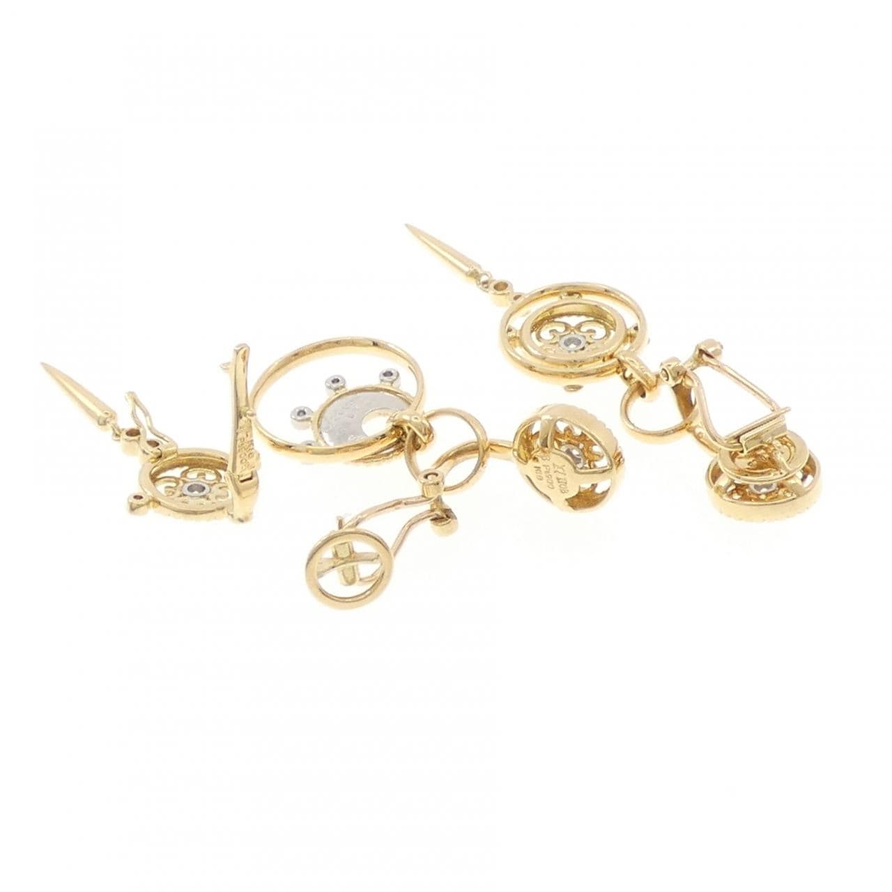 石川暢子 ダイヤモンド イヤリング 0.49CT