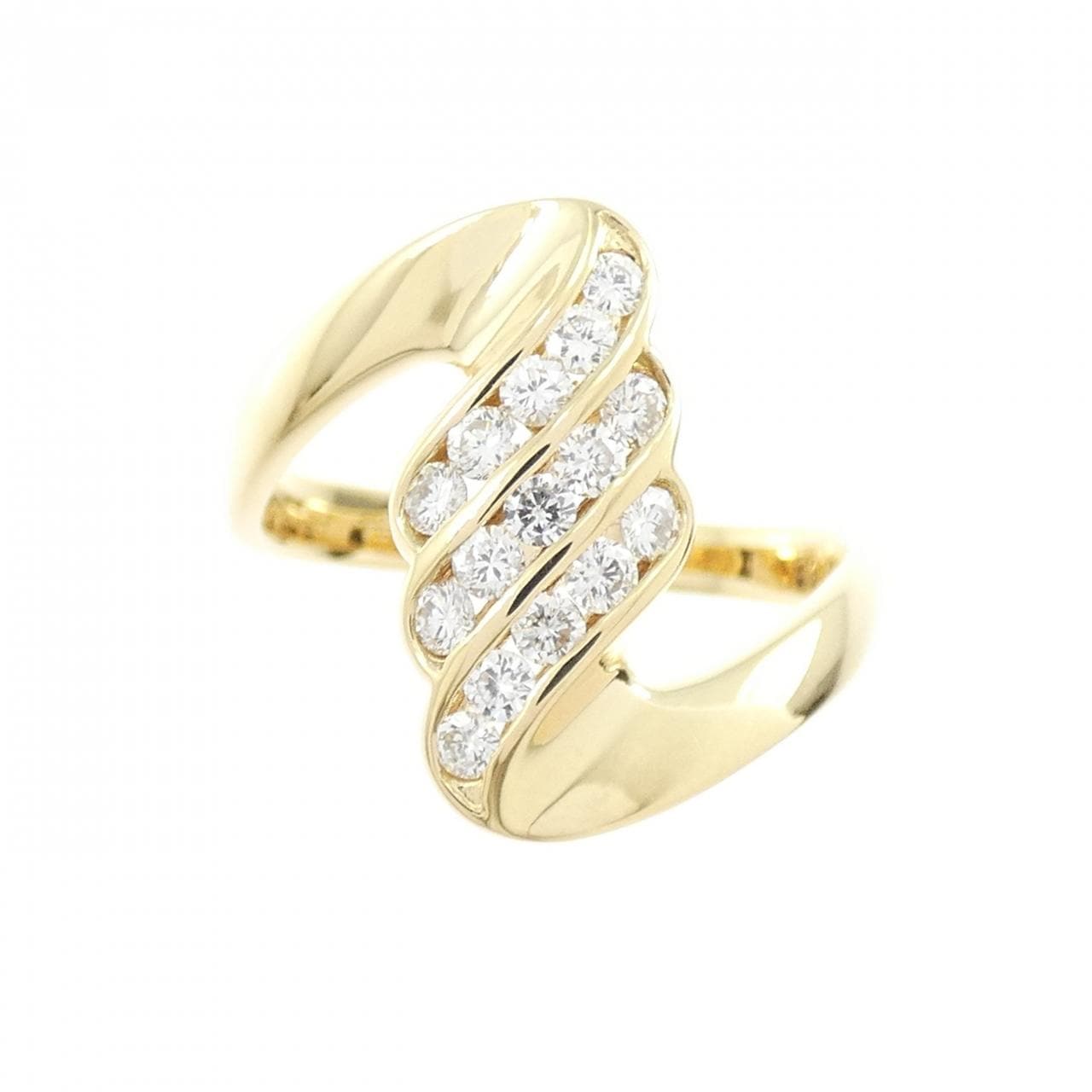 K18YG ダイヤモンド リング 0.34CT