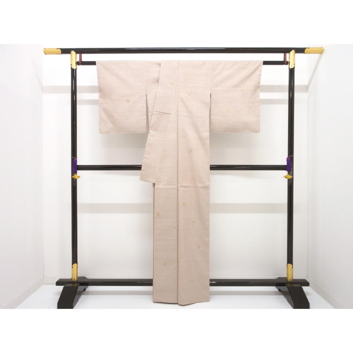 【未使用品】訪問着　紬織　友禅金彩加工