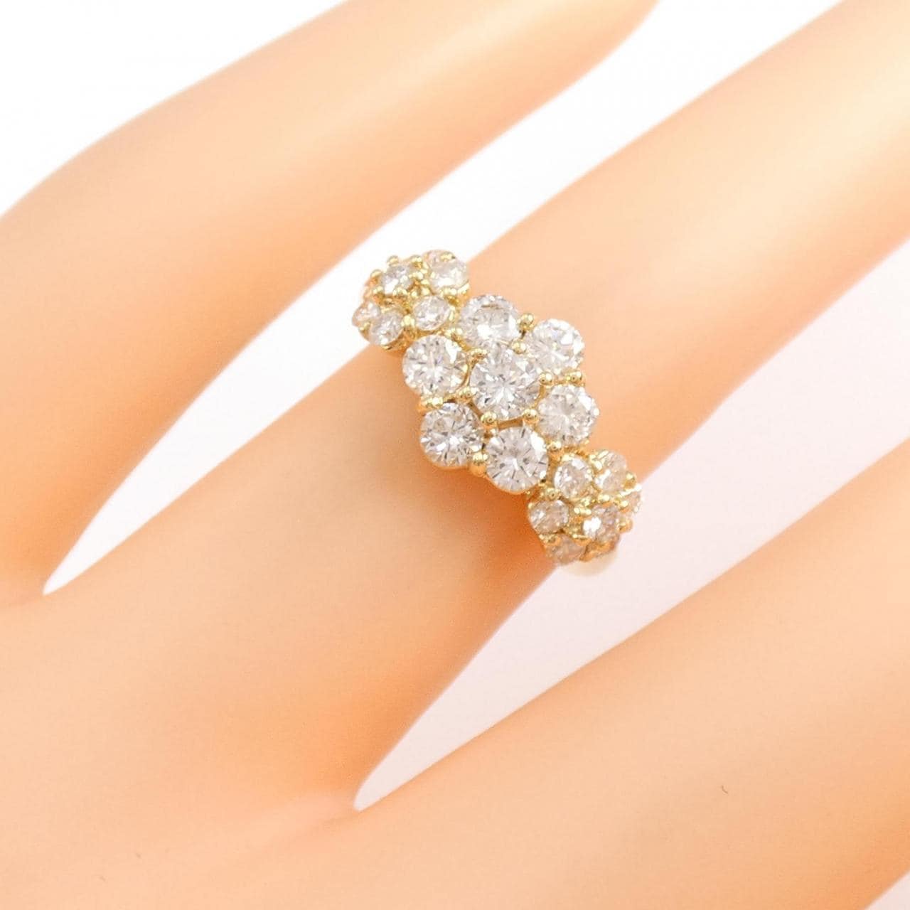 コメ兵｜K18YG フラワー ダイヤモンド リング 1.00CT｜ジュエリー