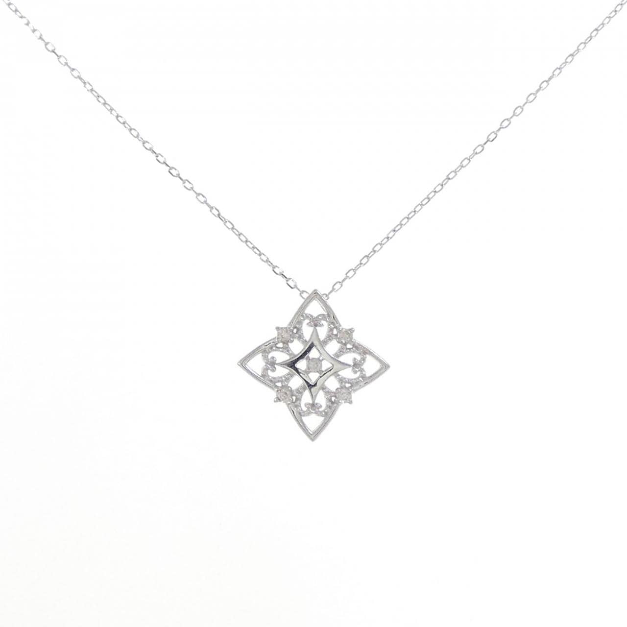 K10WG ダイヤモンド ネックレス 0.03CT