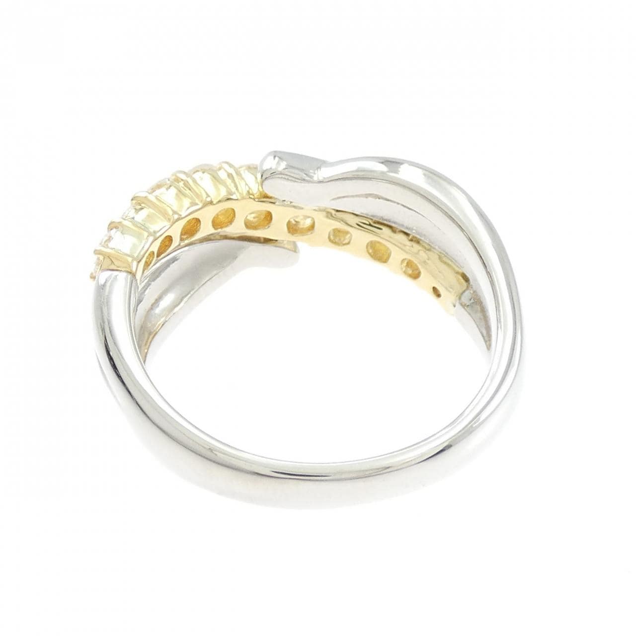 PT900/K18YG ダイヤモンド リング 0.70CT