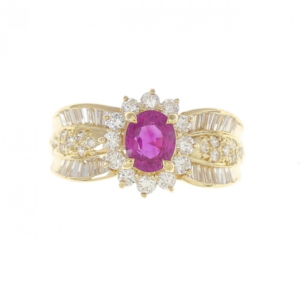 K18YG Ruby Ring 0.36CT