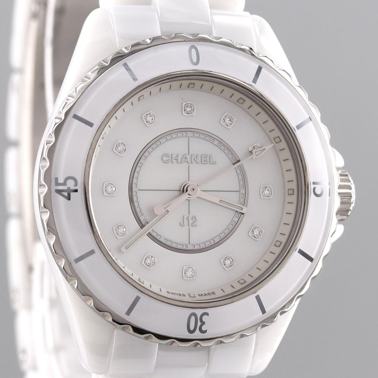 CHANEL J12 33mm 陶瓷・12P H5704 陶瓷石英