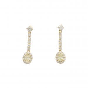 【新品】K18YG ダイヤモンド ピアス 0.60CT