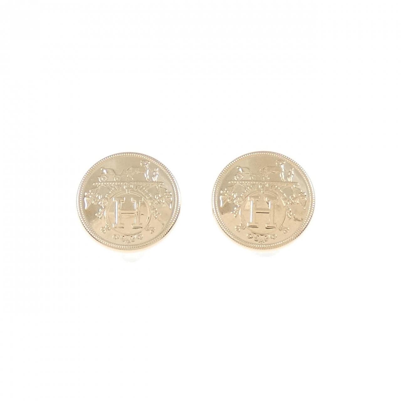 HERMES Exlibris TPM earrings