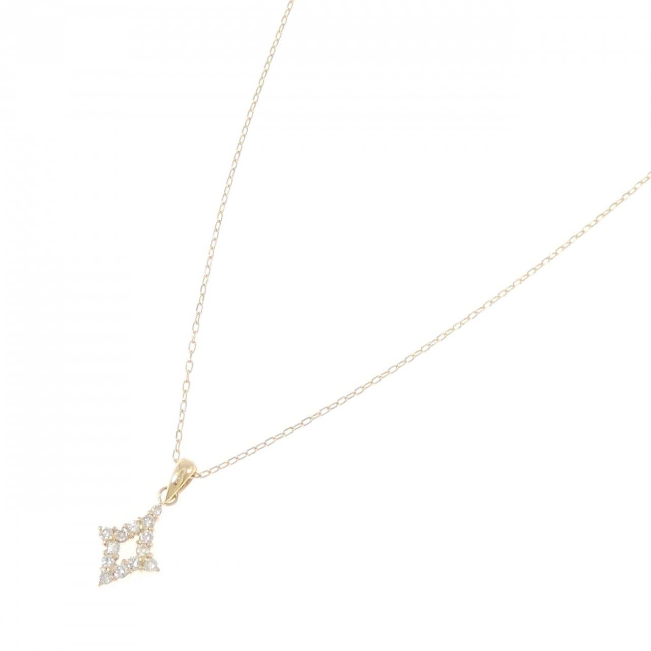 K18YG ダイヤモンド ネックレス 0.25CT