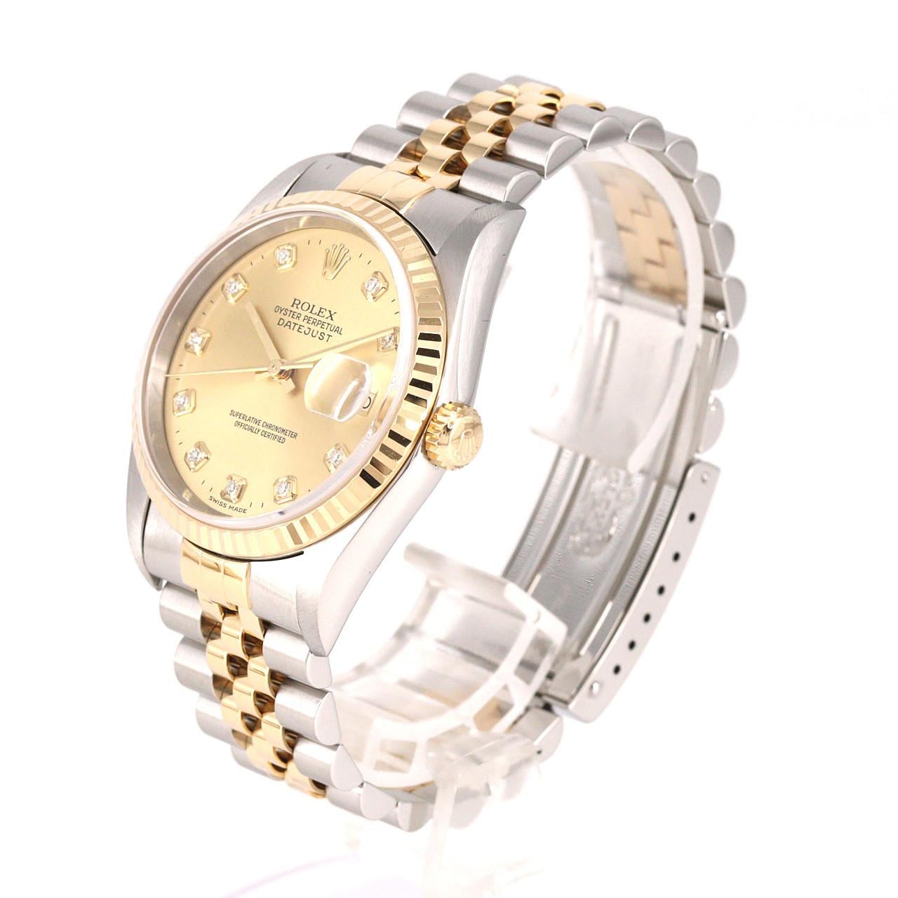 ロレックス デイトジャスト 16233G SSxYG 自動巻 K番