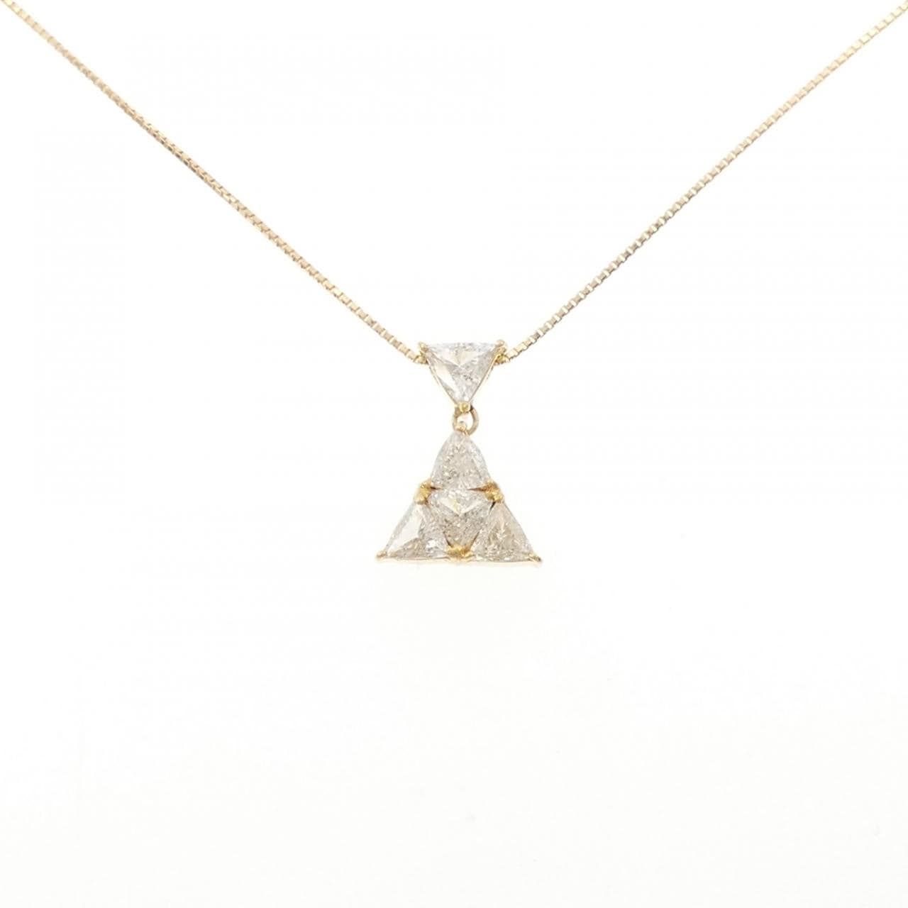 K18YG ダイヤモンド ネックレス 1.01CT
