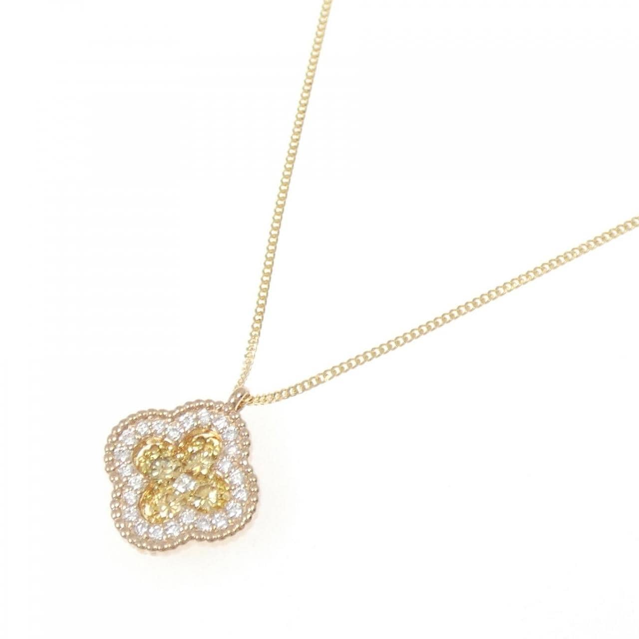 K18PG/K18YG ダイヤモンド ネックレス 0.25CT