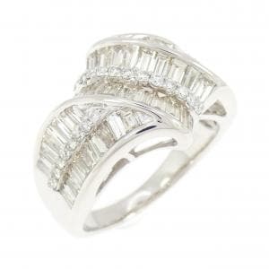 K18WG ダイヤモンド リング 2.20CT