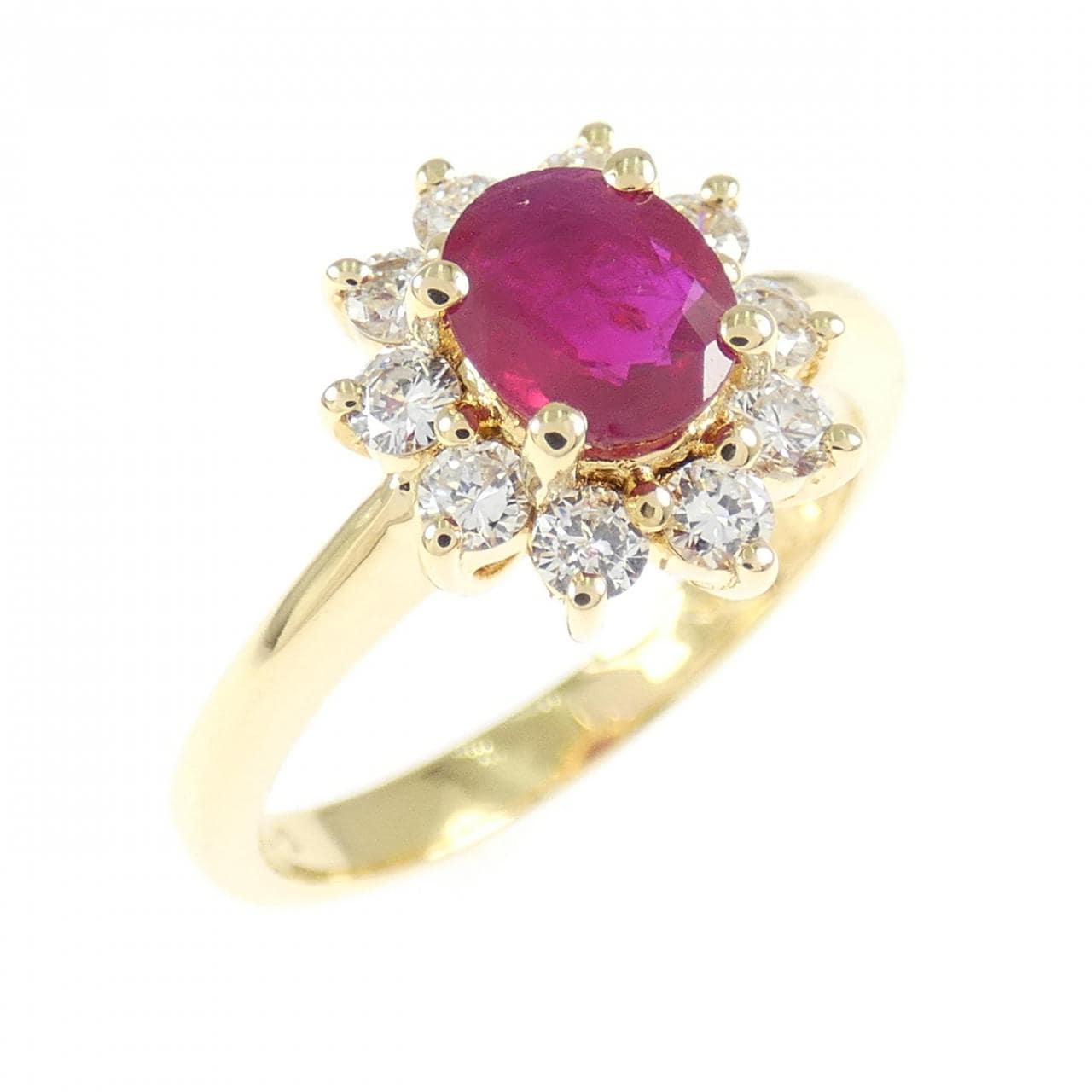 750YG ルビー リング 0.72CT