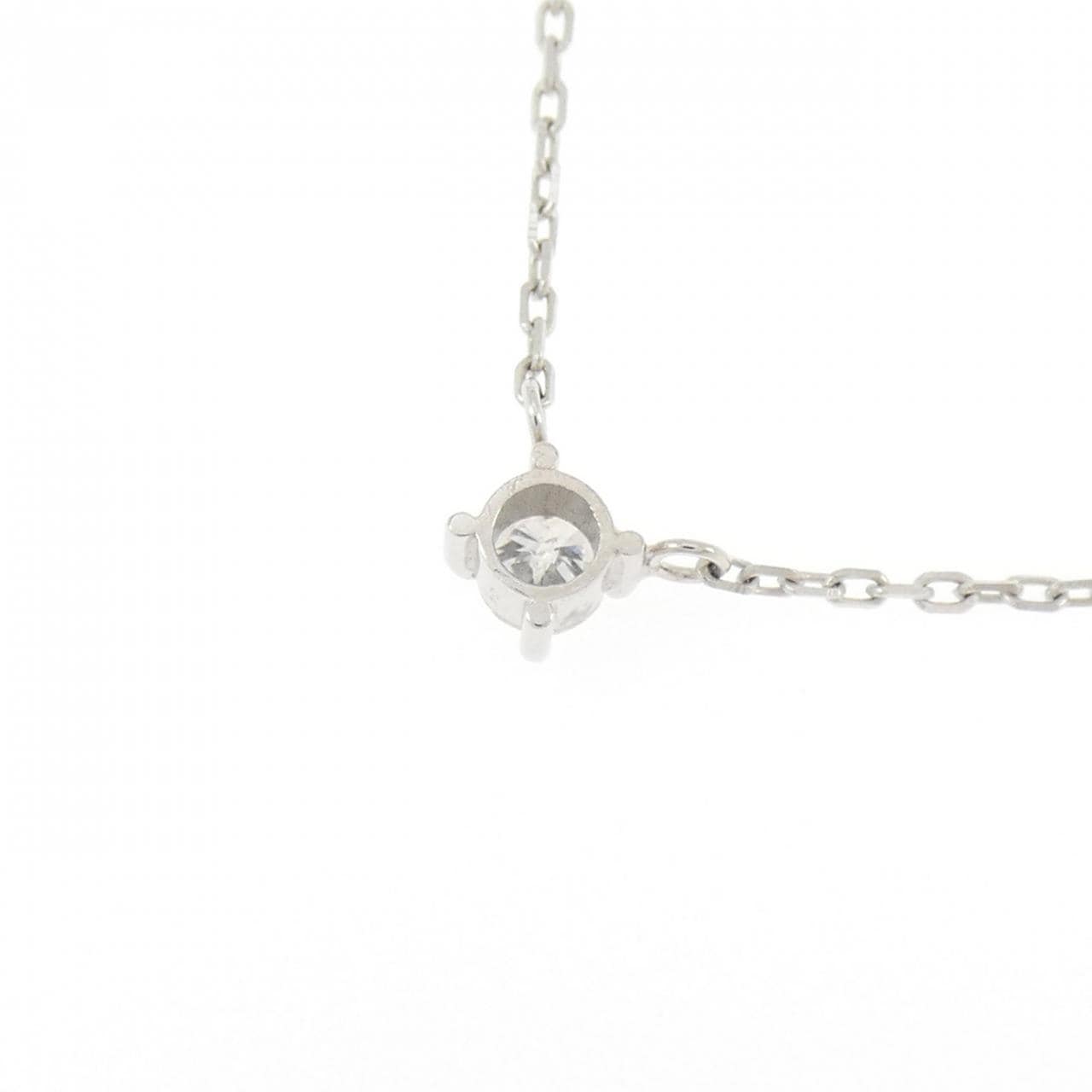 PT/PM850 ソリティア ダイヤモンド ネックレス 0.13CT