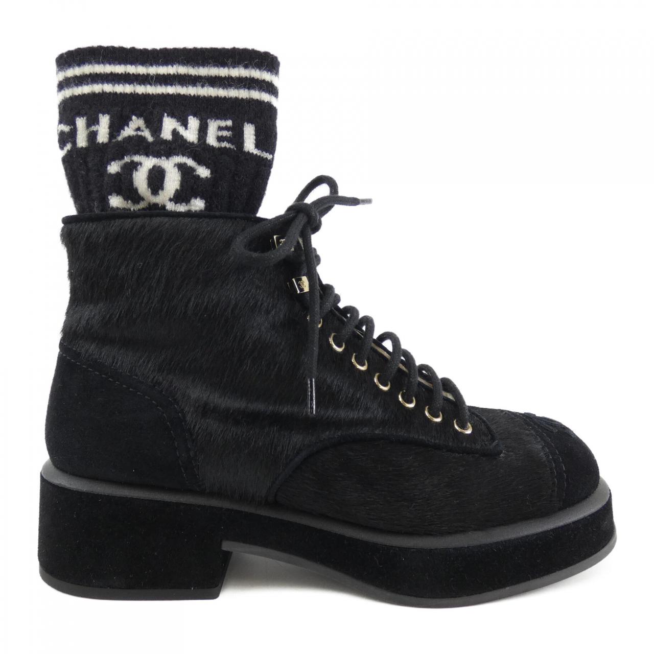 シャネル レインブーツ 靴 CHANEL 23A - 靴