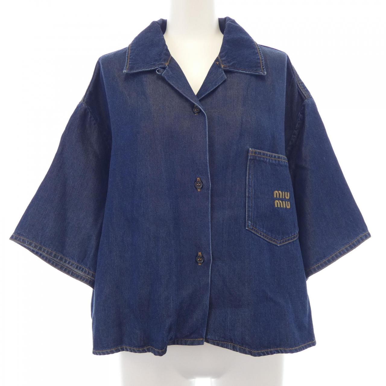 MIU MIU MIU GWC105 S232 1295 denim jacket