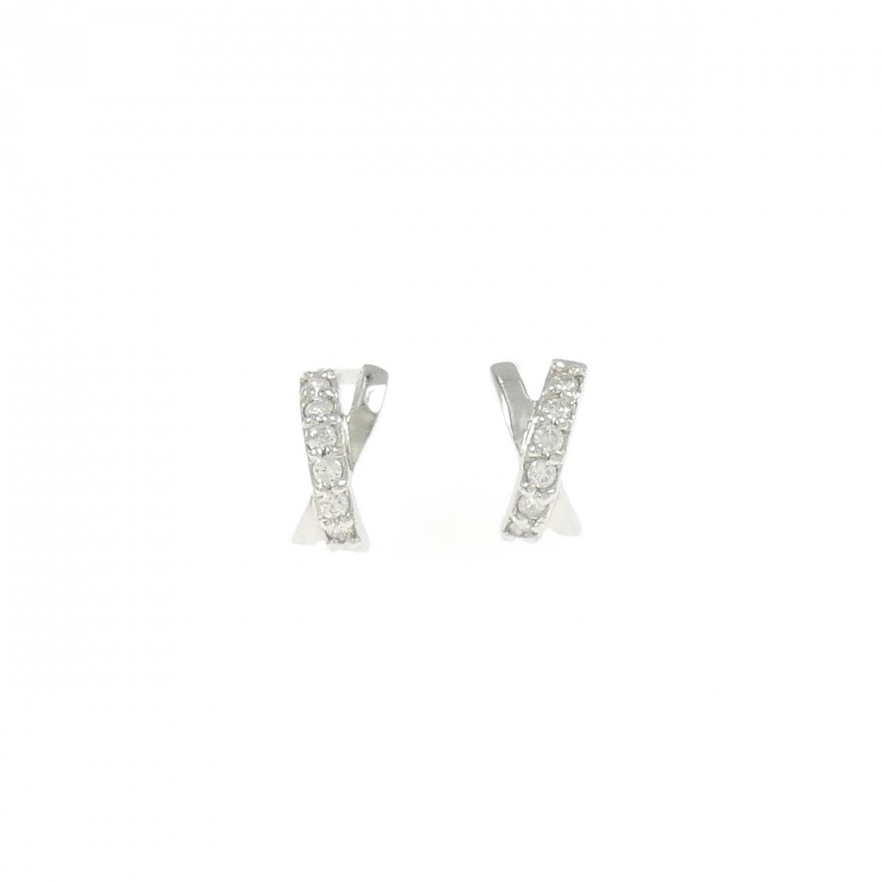 PT900 ダイヤモンド ピアス 0.10CT