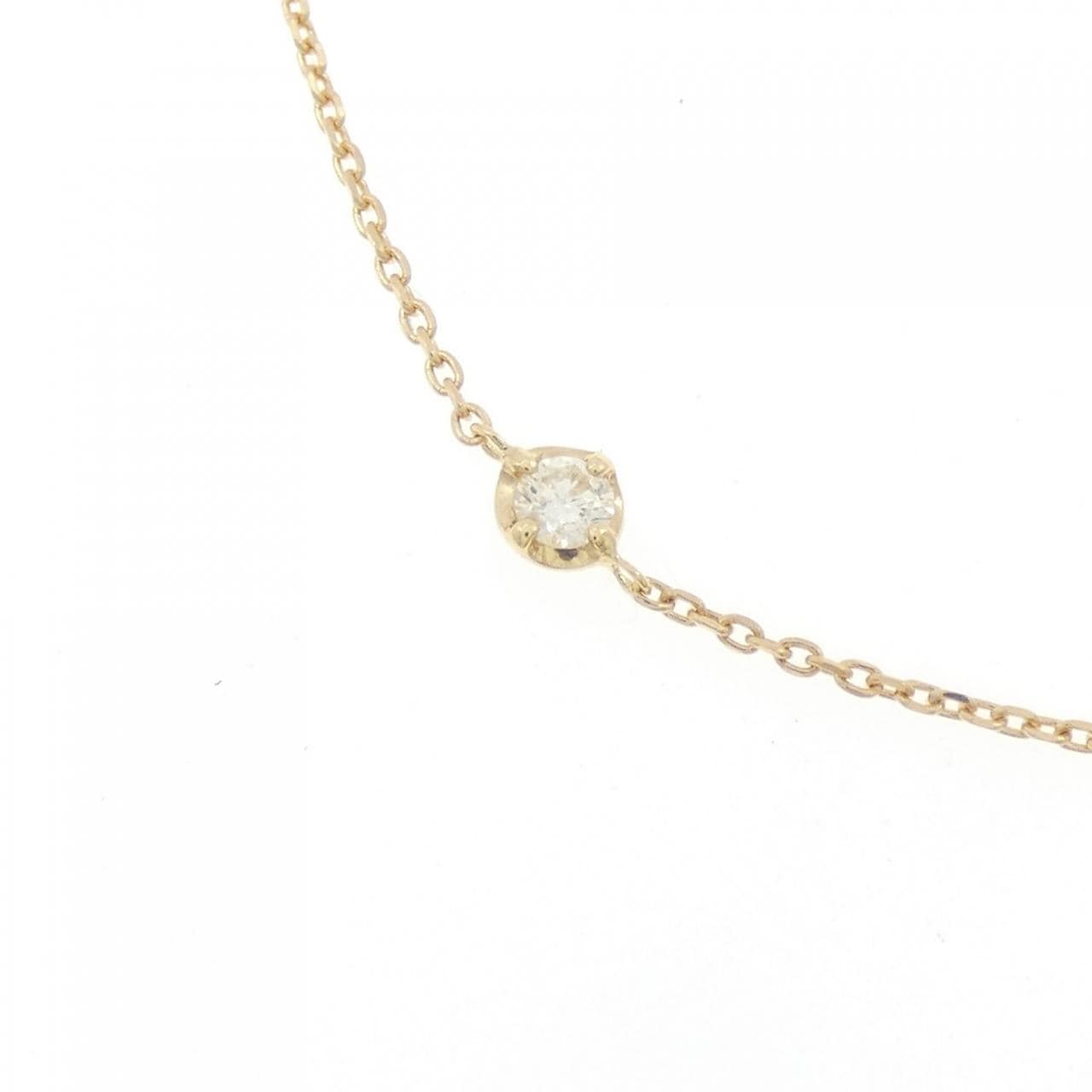 K18YG ダイヤモンド ネックレス 0.03CT