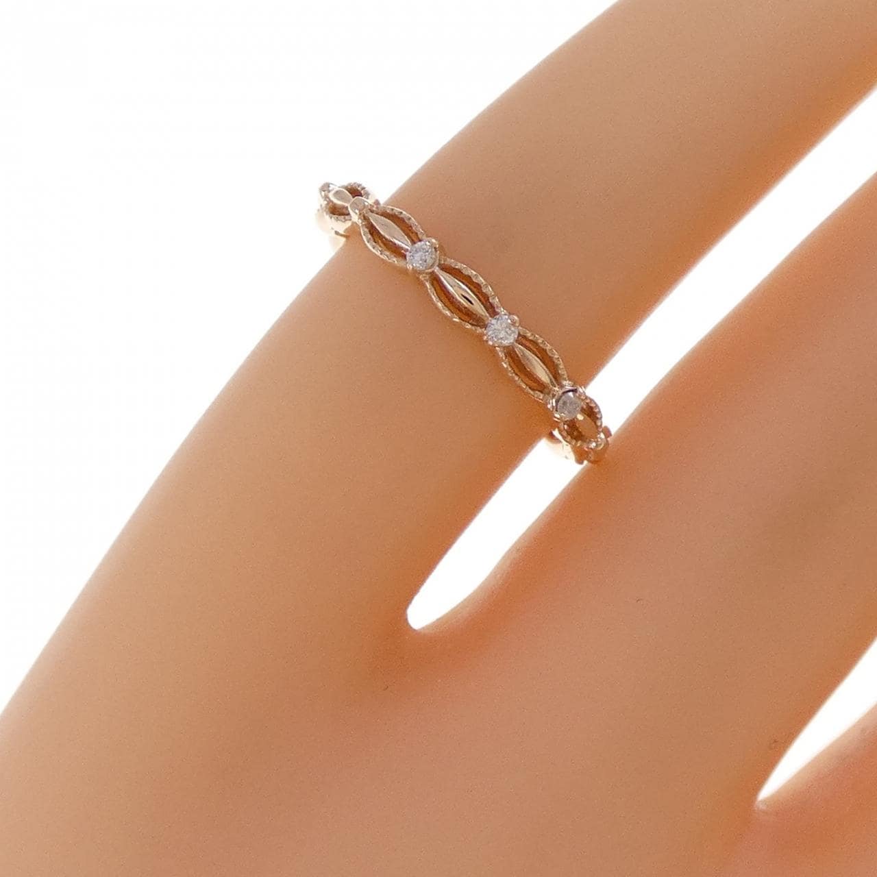 アガット ダイヤモンド リング 0.02CT