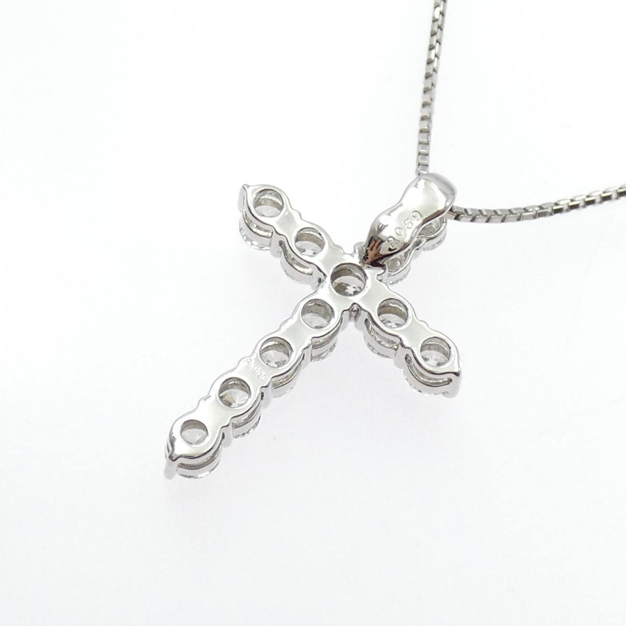 PT900/PT850 クロス ダイヤモンド ネックレス 2.059CT