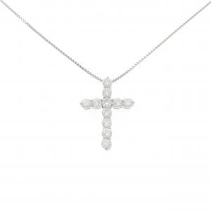PT900/PT850 クロス ダイヤモンド ネックレス 2.06CT