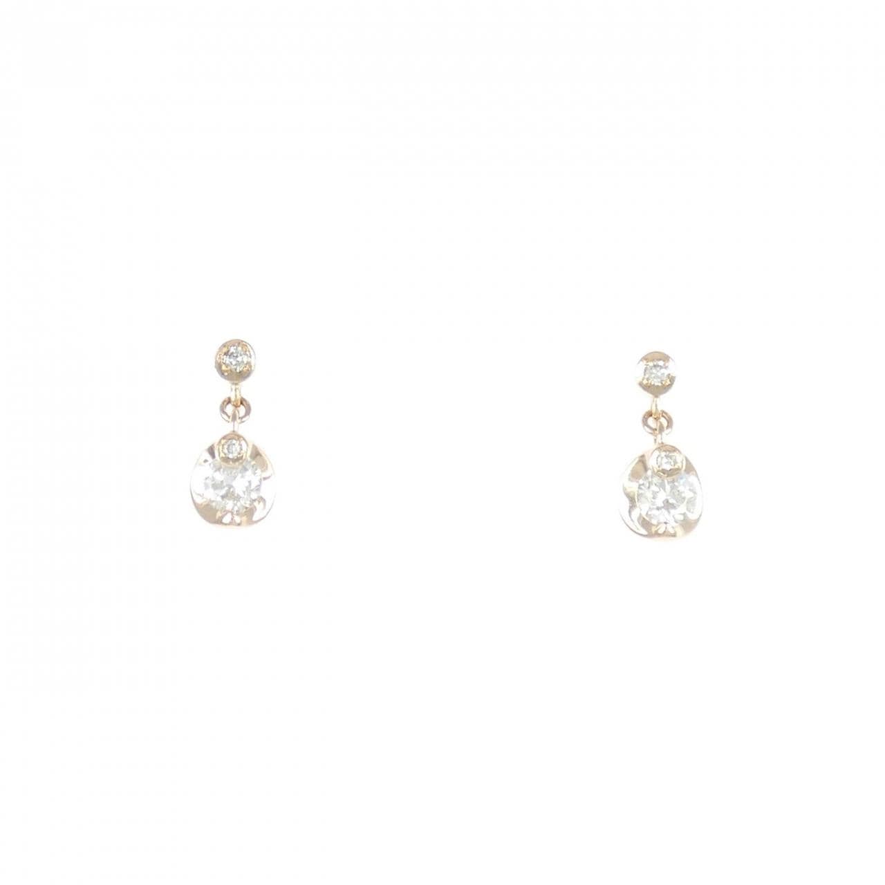 K18PG ダイヤモンド ピアス 0.226CT