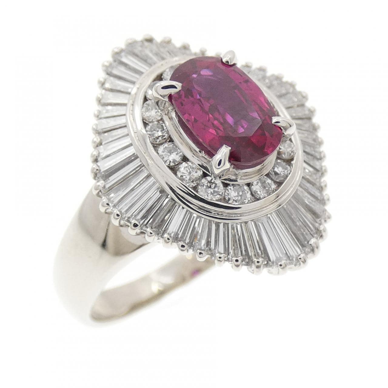 PT900 ルビー リング 1.12CT