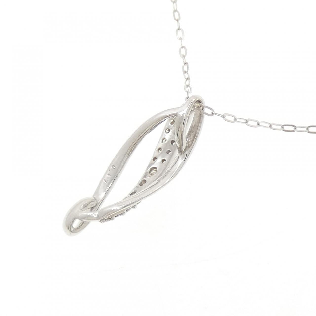 K18WG ダイヤモンド ネックレス 0.17CT