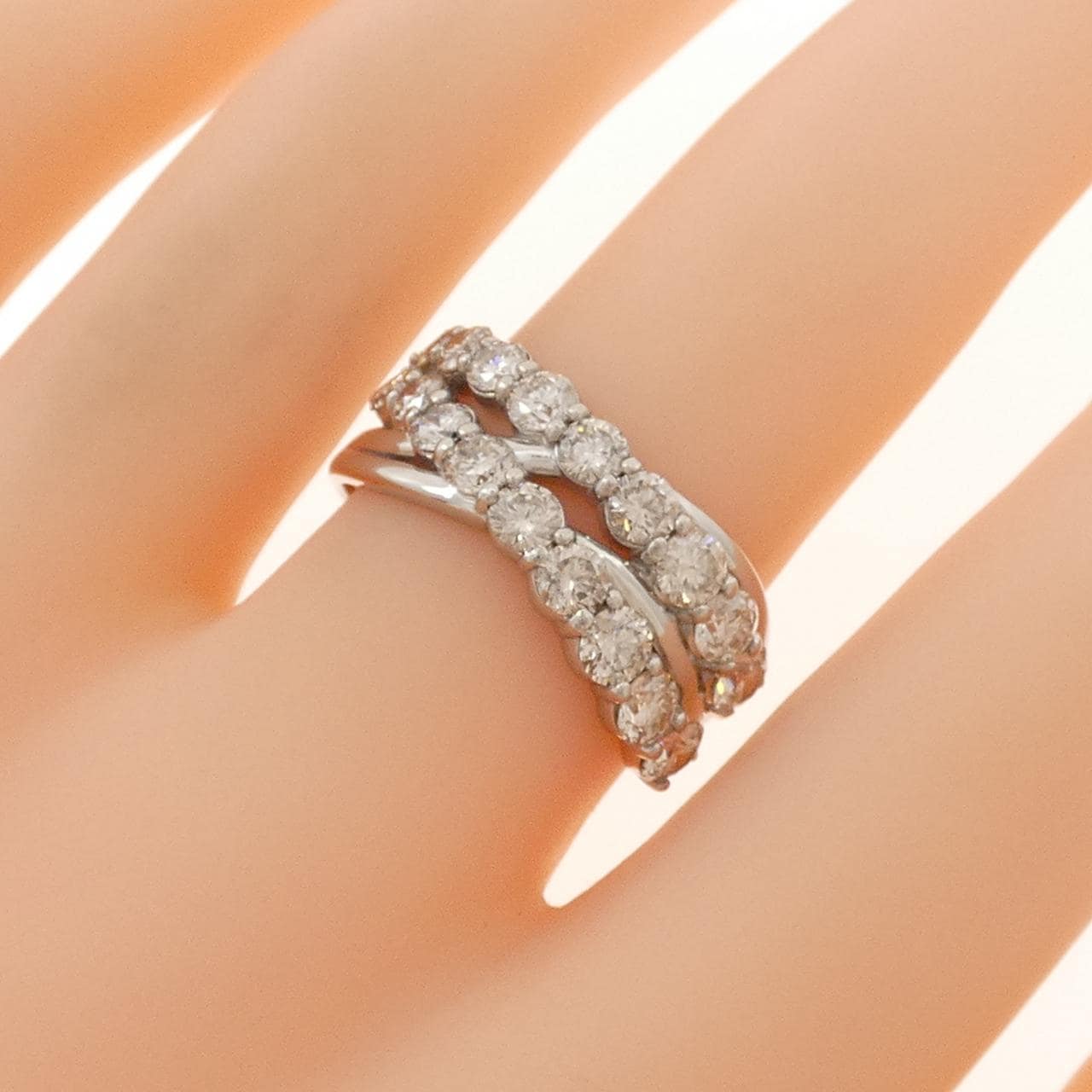 PT900 ダイヤモンド リング 2.00CT