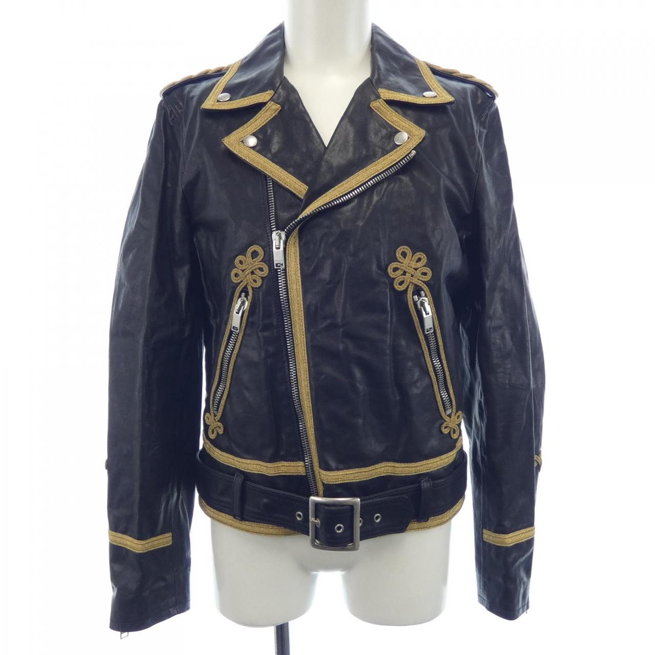 サンローラン SAINT LAURENT 372996 Y5HF1 レザーライダースジャケット