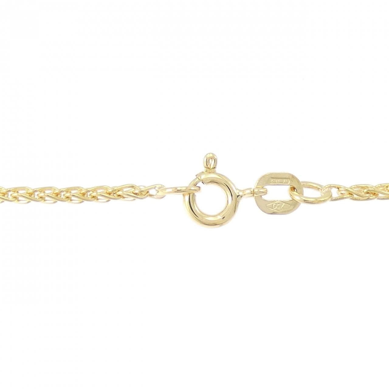 K18YG/750YG 2WAY ダイヤモンド ネックレス 0.50CT