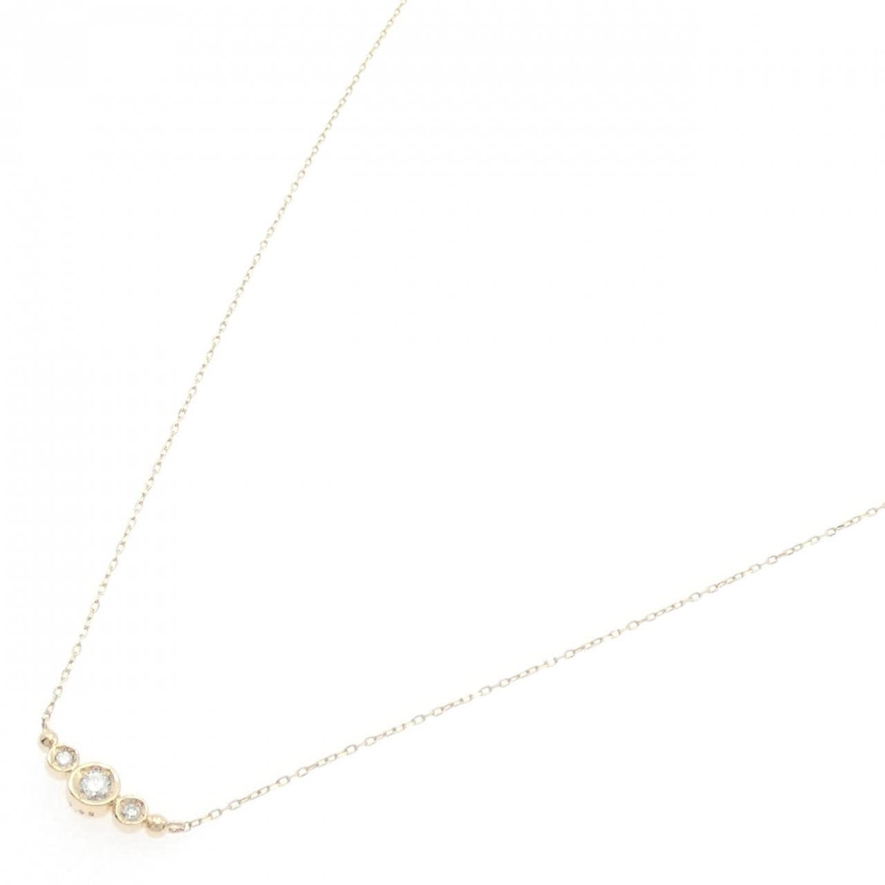 K10YG ダイヤモンド ネックレス 0.05CT
