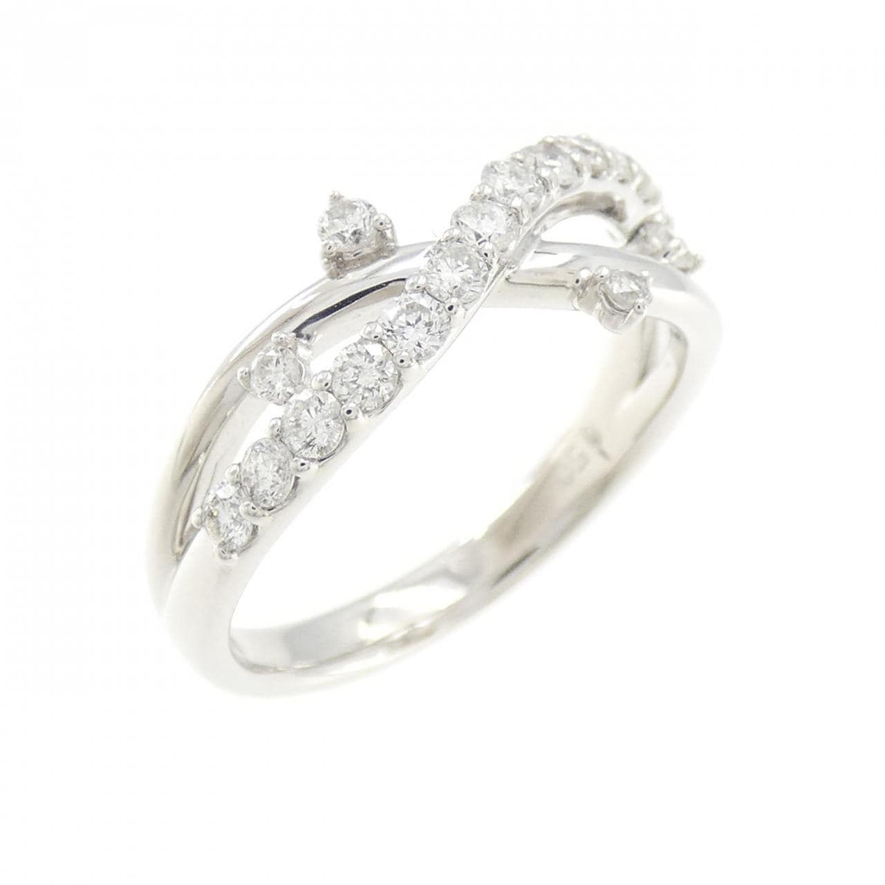 K18WG ダイヤモンド リング 0.50CT