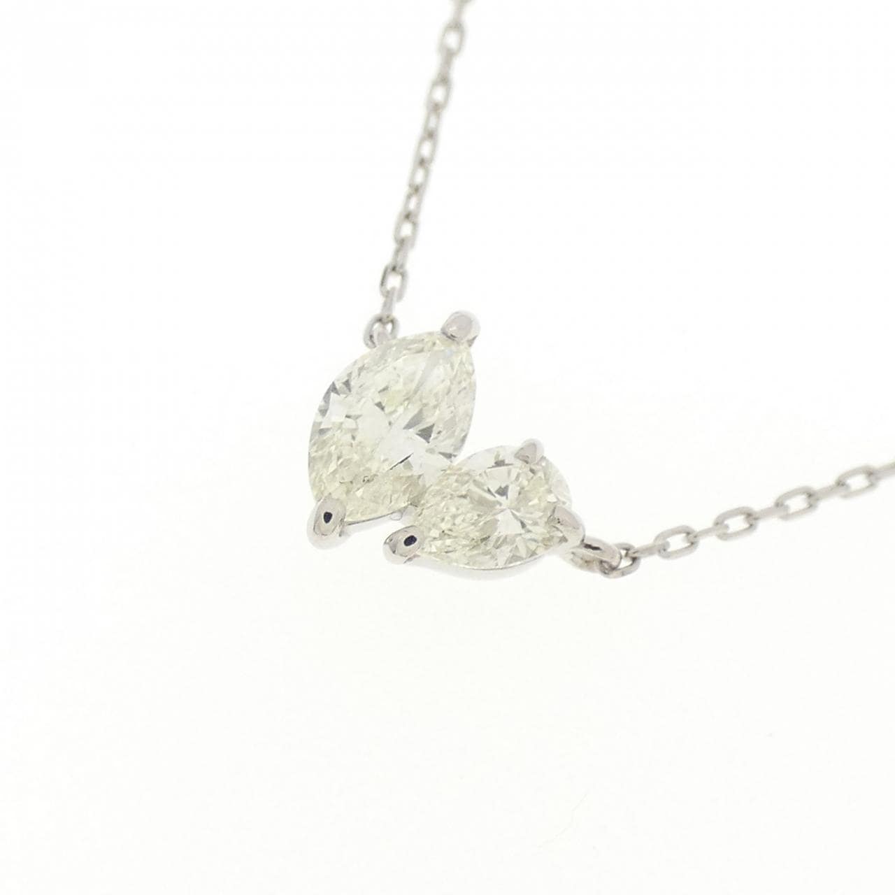 【新品】PT900/PT850 ダイヤモンド ネックレス 0.30CT