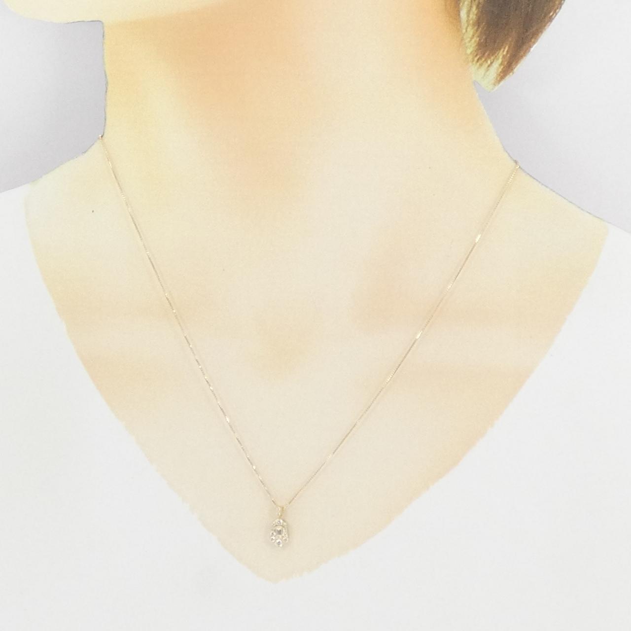 【新品】K18YG ダイヤモンド ネックレス 0.25CT