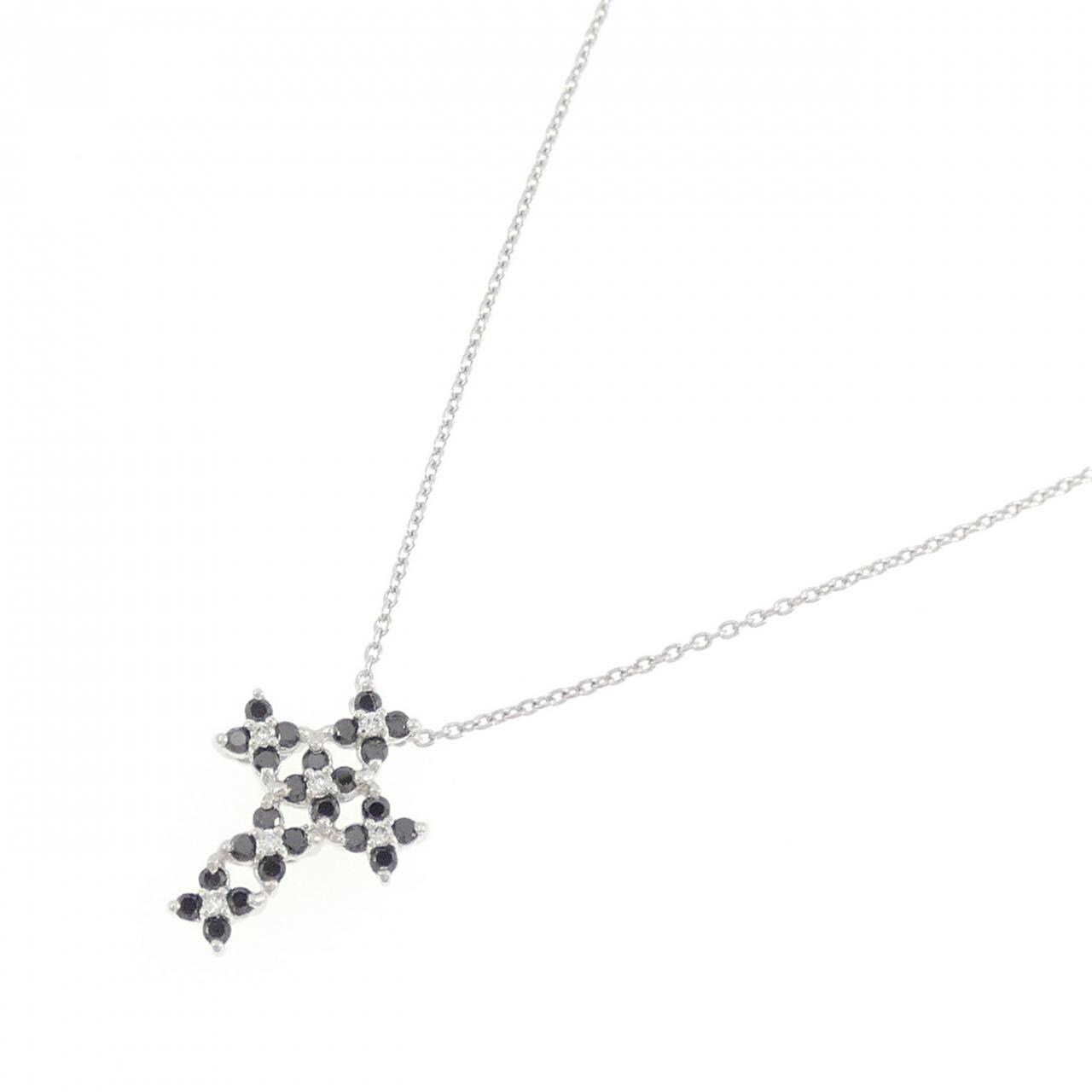 ポンテヴェキオ クロス ダイヤモンド ネックレス 0.04CT