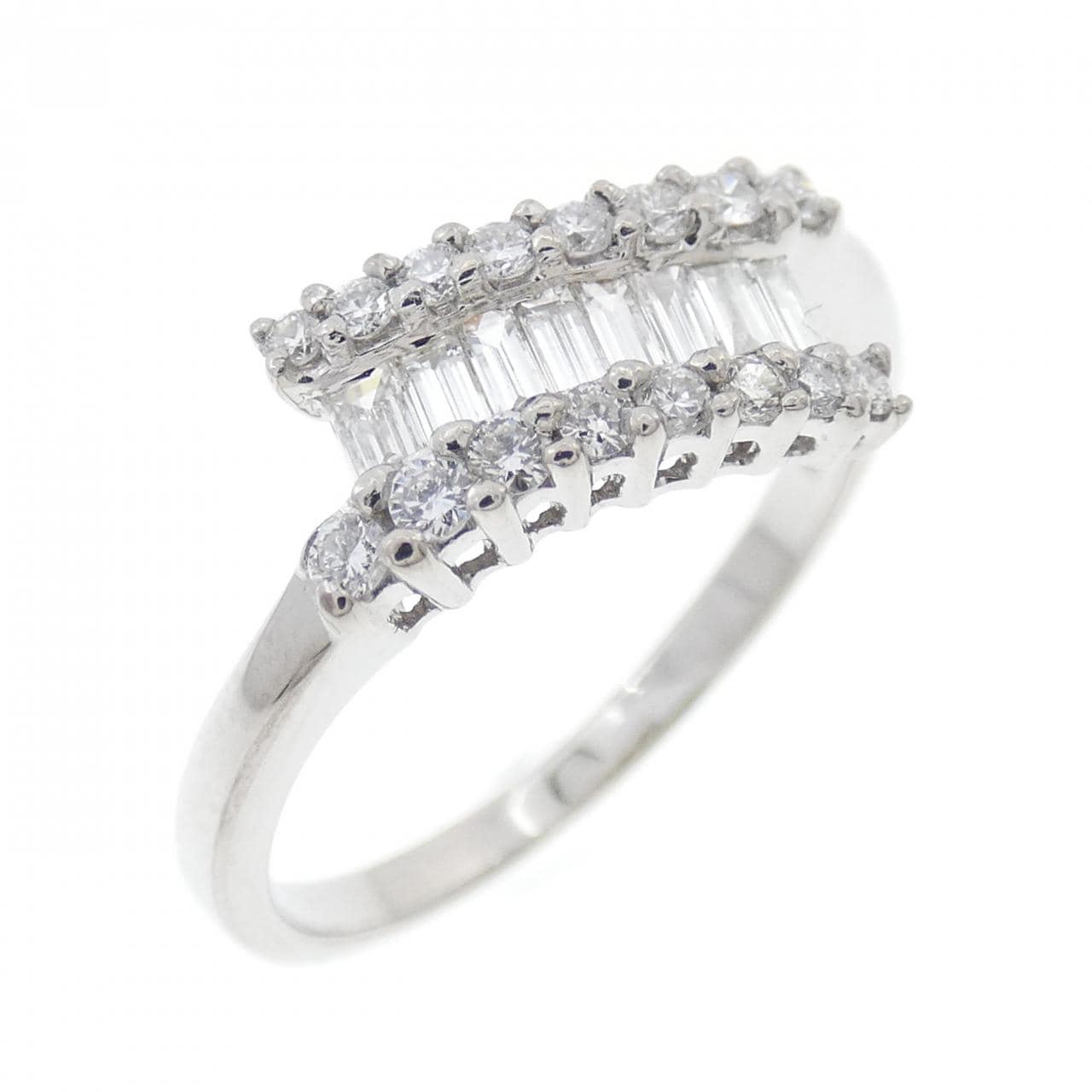 K18WG ダイヤモンド リング 0.38CT