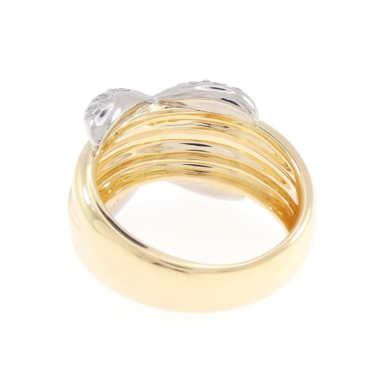 K18YG/PT900 ダイヤモンド リング 1.02CT
