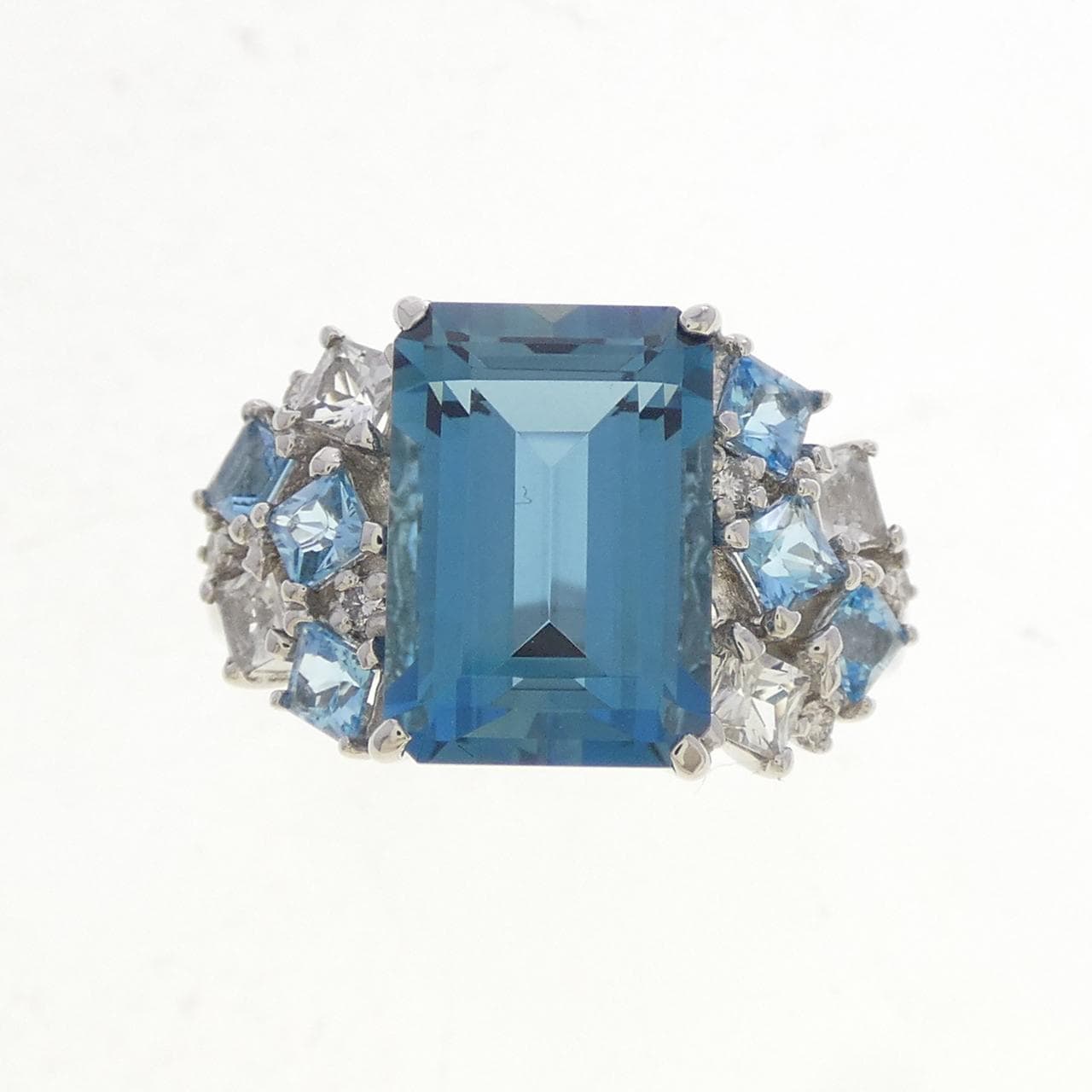 PT900 ブルートパーズ リング 4.50CT