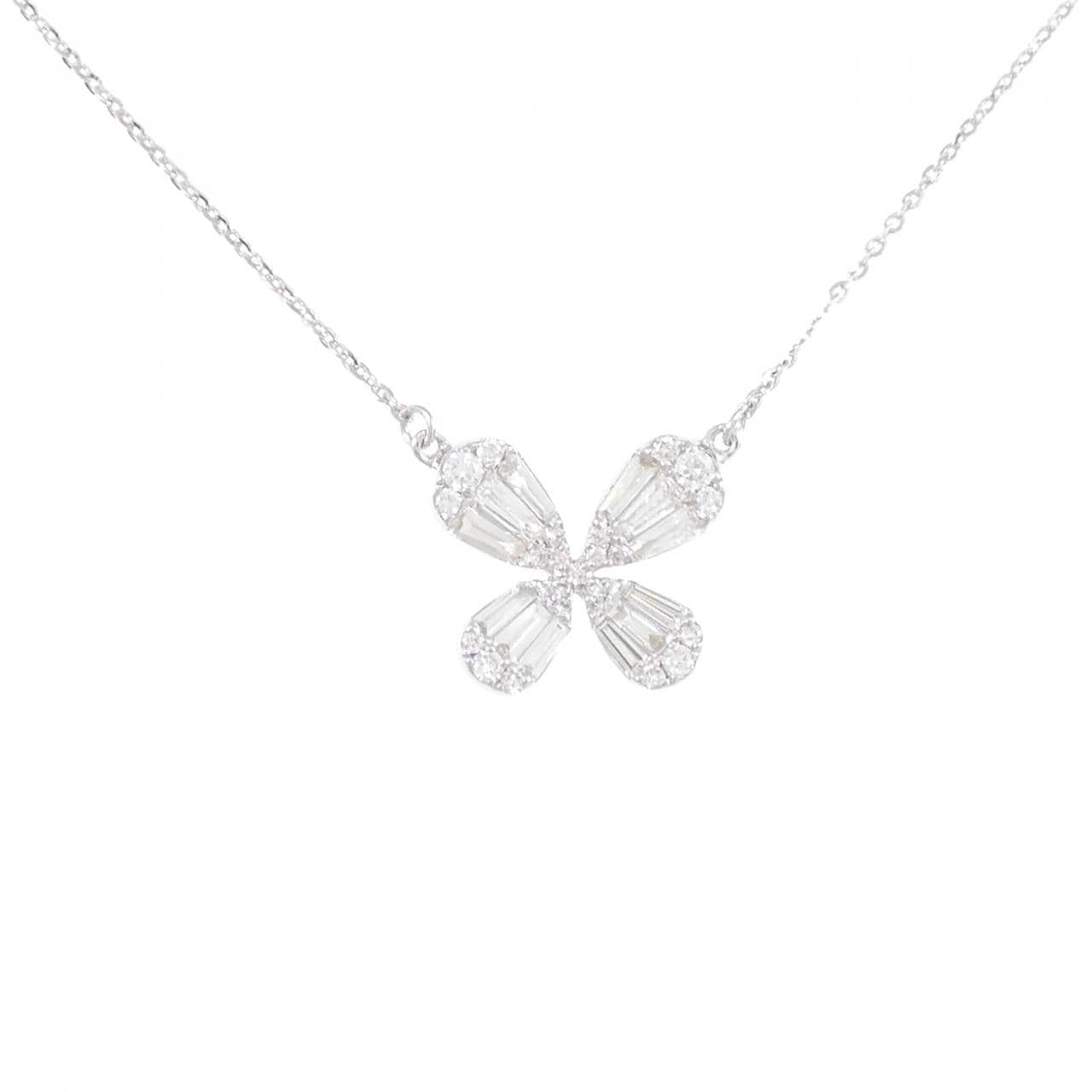 K18WG ダイヤモンド ネックレス 0.50CT