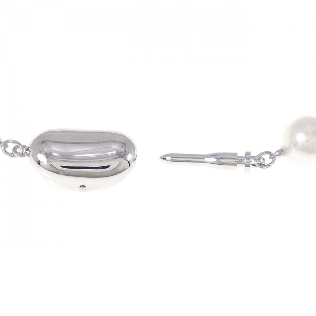 [BRAND NEW] Silver Clasp Akoya Pearl Necklace 7.5-8mm