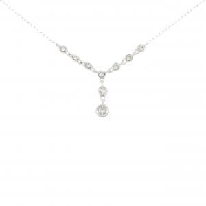 K18WG ダイヤモンド ネックレス 0.20CT