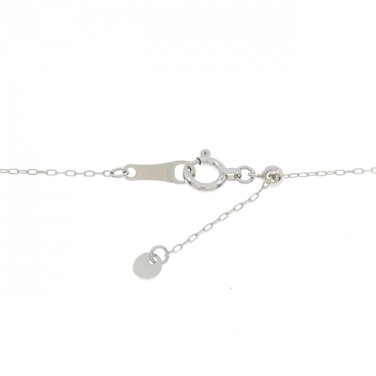 【新品】PT/K18PG ハート ダイヤモンド ネックレス 0.13CT