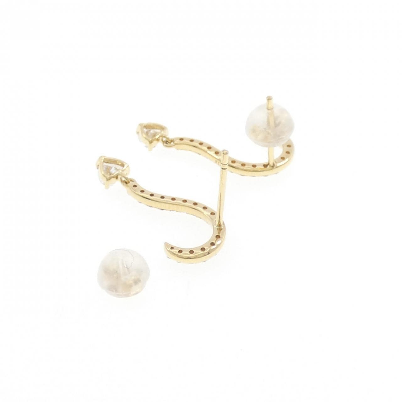 K18YG ダイヤモンド ピアス 0.45CT