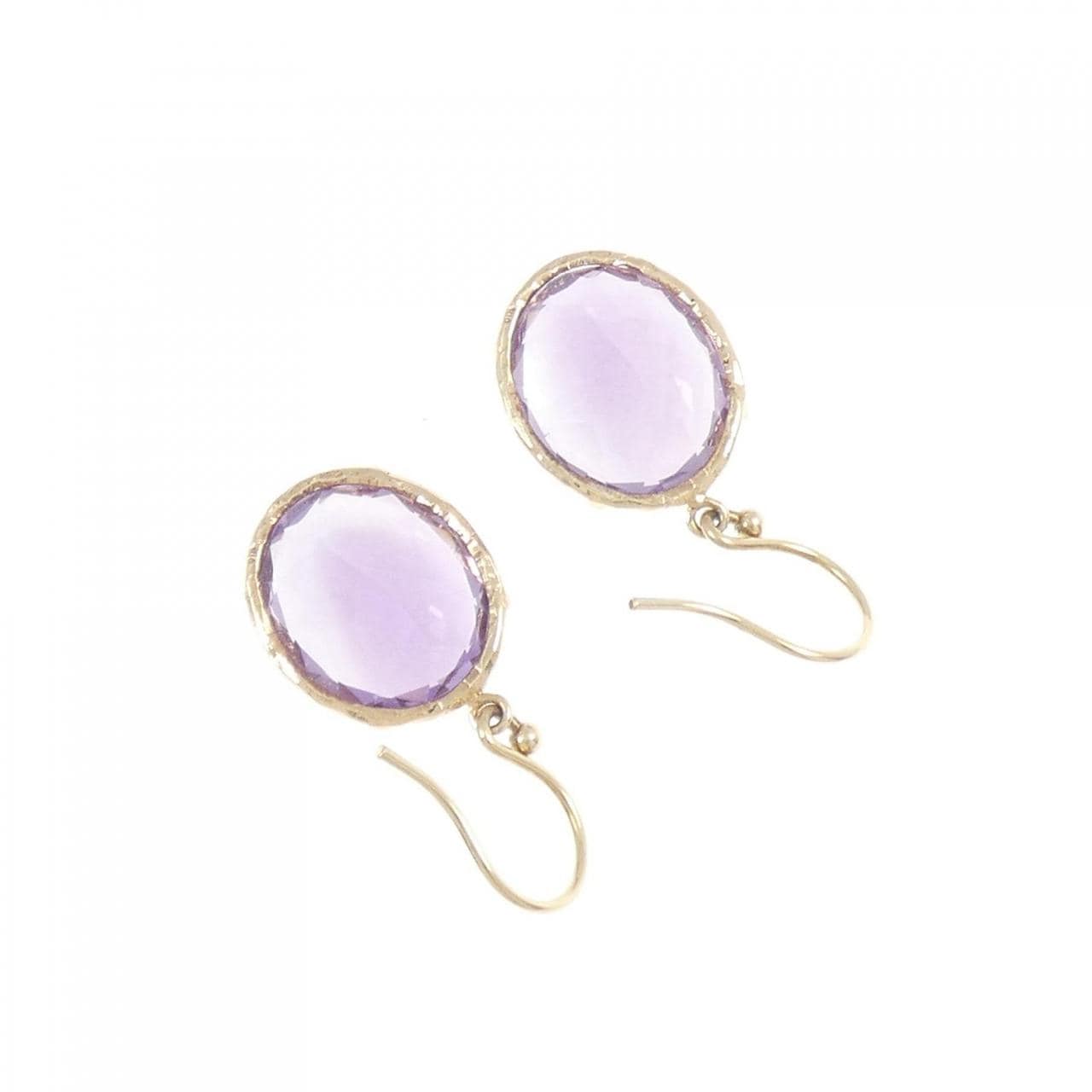 K10YG アメジスト ピアス