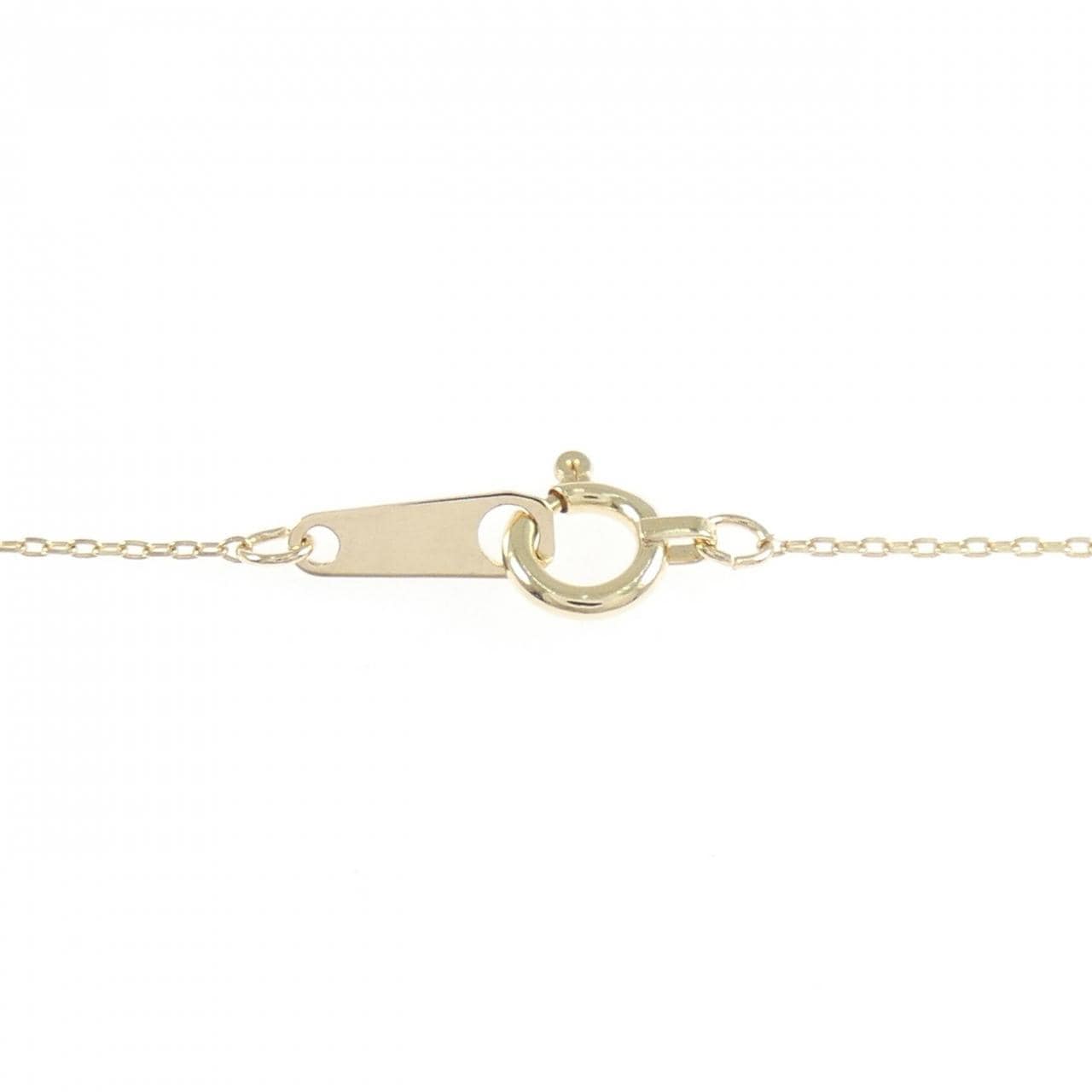 K10YG イニシャルK ダイヤモンド ネックレス 0.05CT
