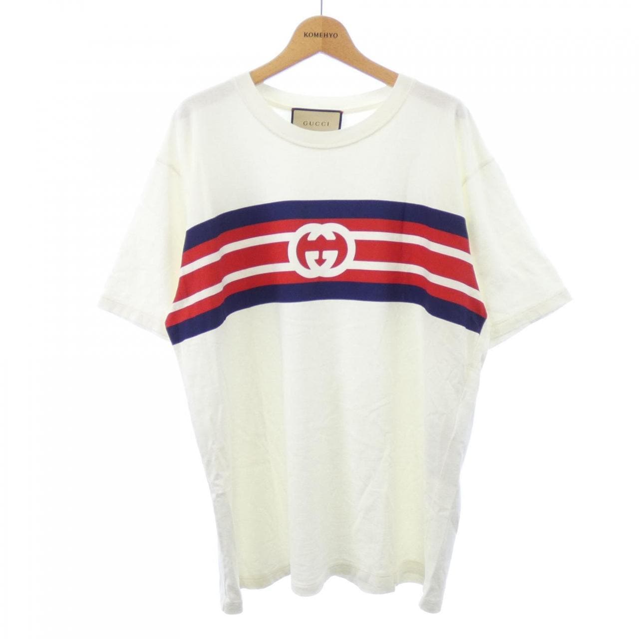 グッチ GUCCI インターロッキングGストライプ プリント 616036 XJDAG Tシャツ