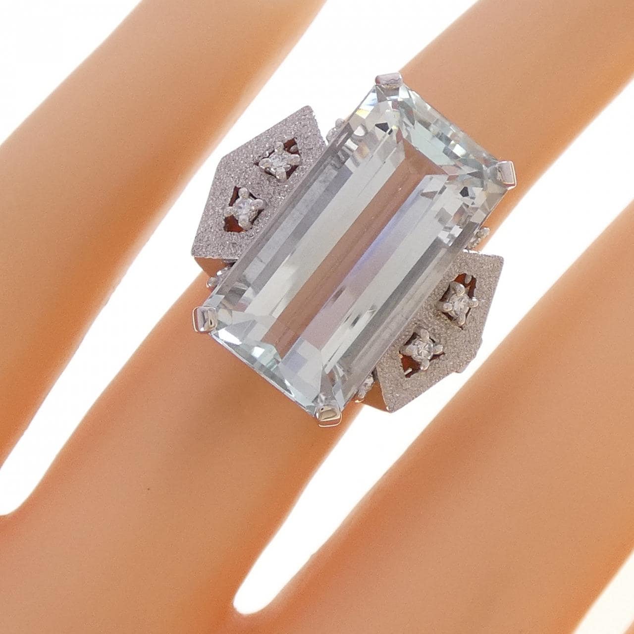 キウチケンジ アクアマリン リング 12.00CT