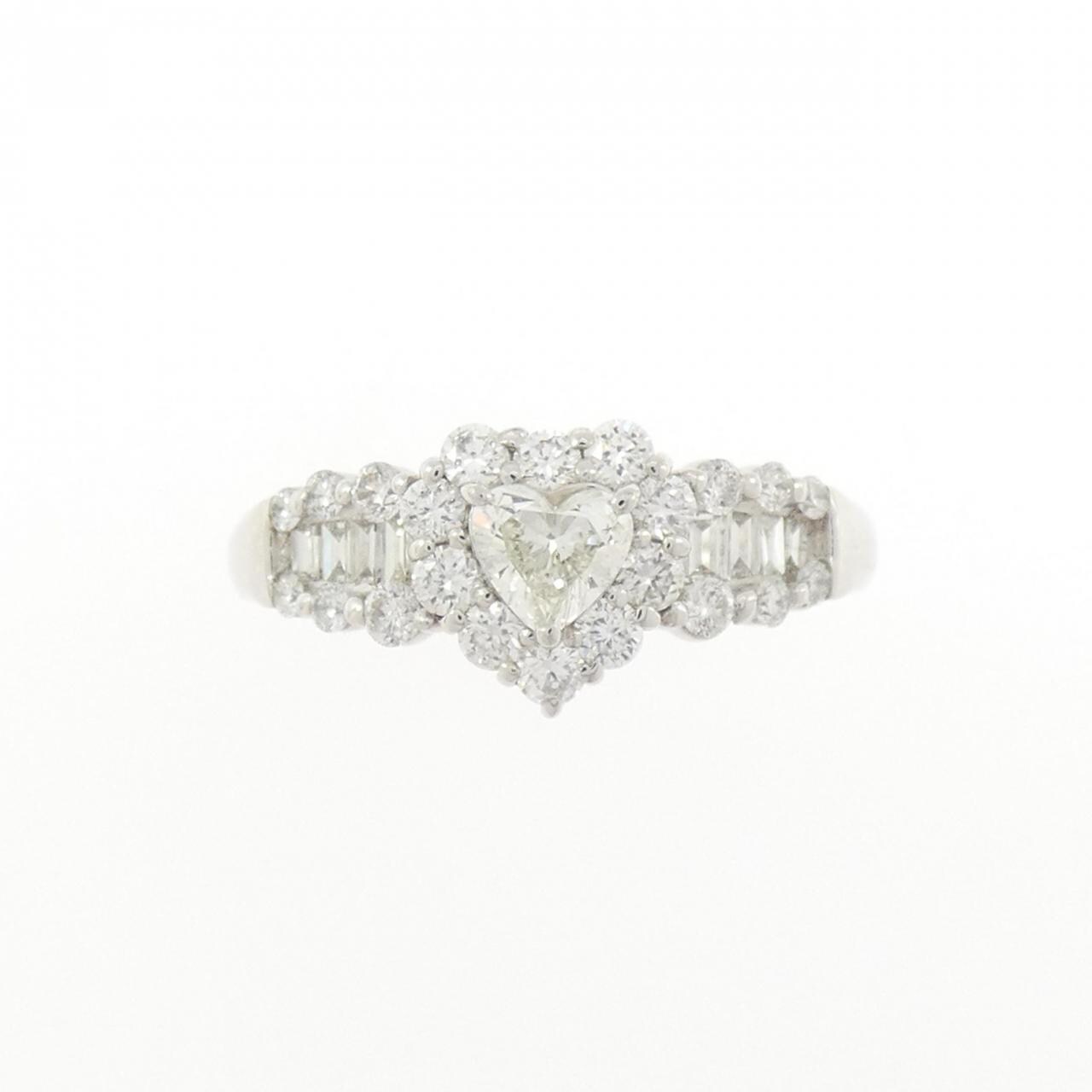 PT900 ハート ダイヤモンド リング 0.279CT